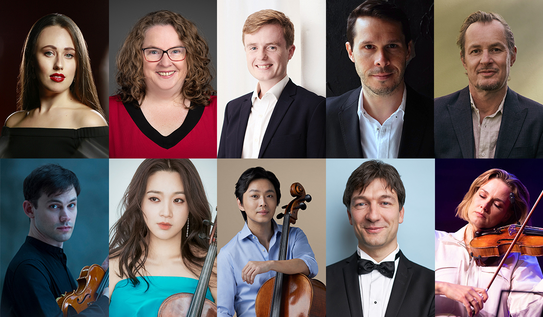 Headshots of ten musicians